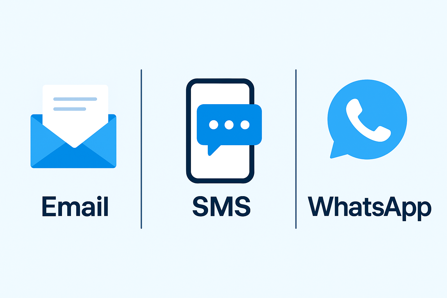 LA DIFERENCIA ENTRE EMAIL, SMS Y WHATSAPP MARKETING: CUÁNDO USAR CADA CANAL